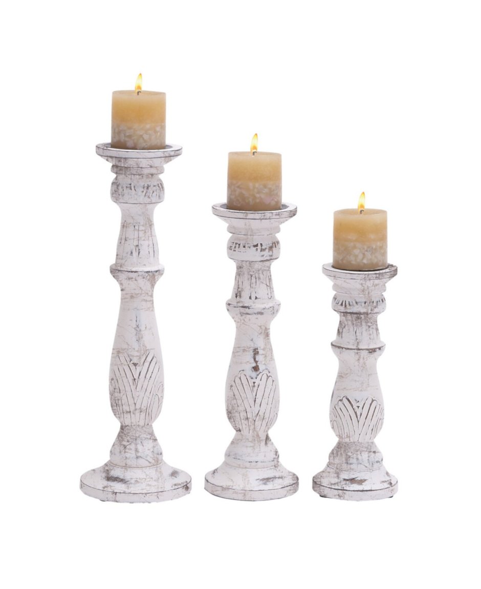 Каминные часы с подсвечниками