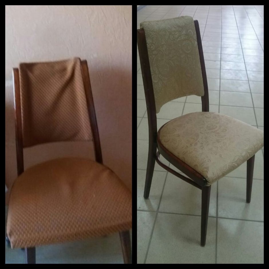 Обивка стульев кожзаменителем