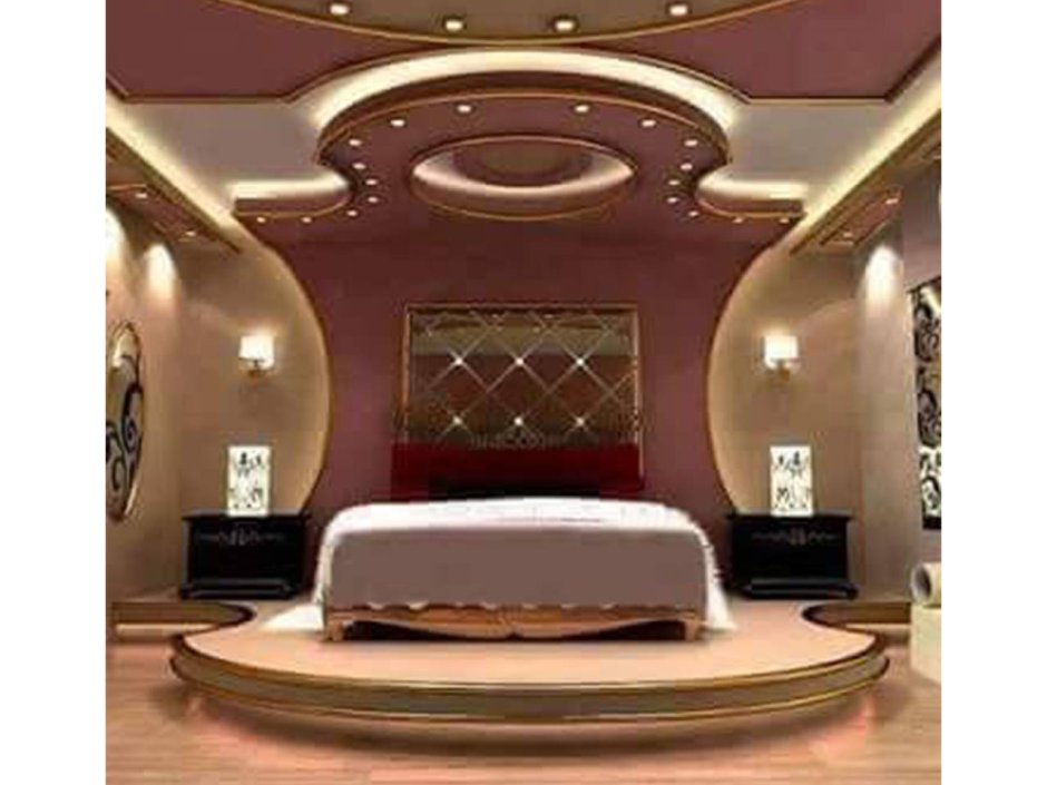 Потолки из гипсокартона для спальни