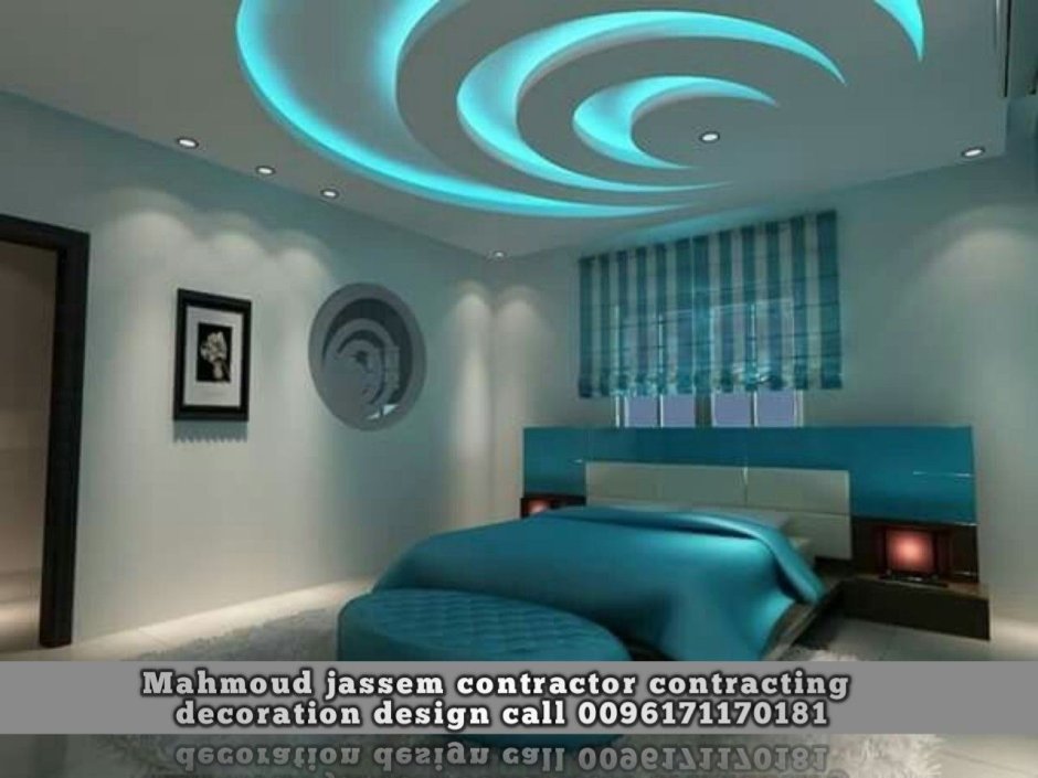 Фигурный потолок для спальни