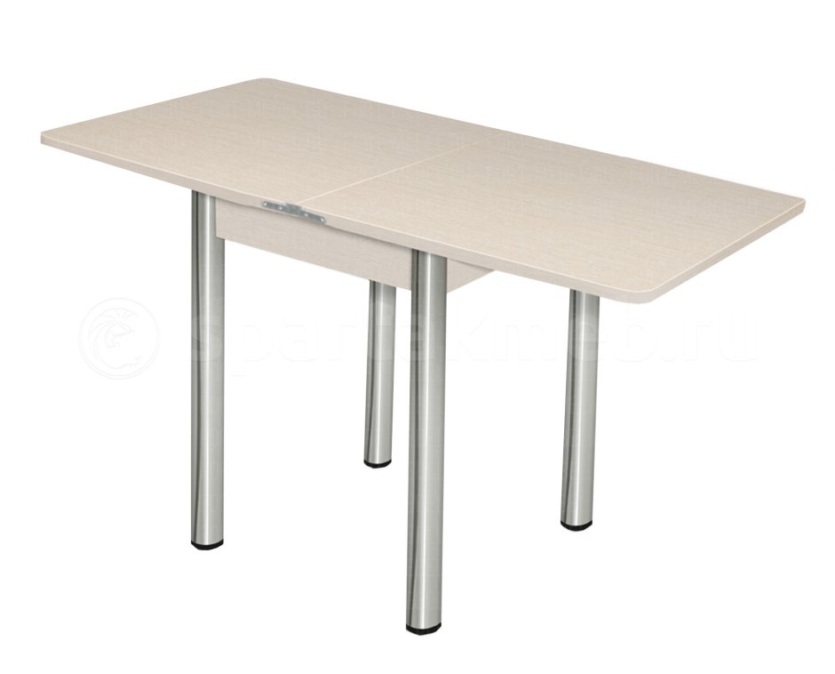 Стол обеденный с хромированными ножками Лион мини см-204.01.2