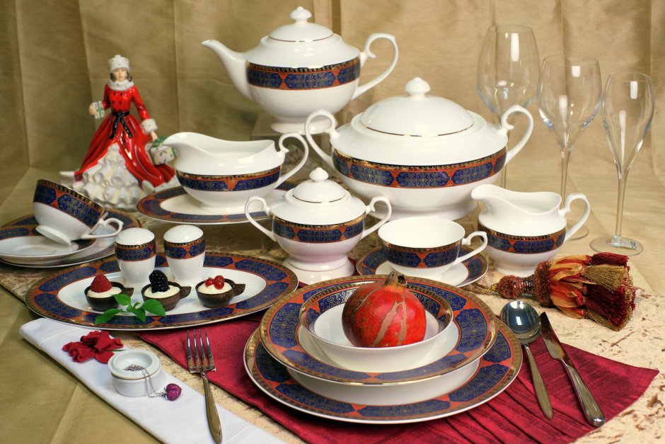 Чайный набор 12пр керамика Китай