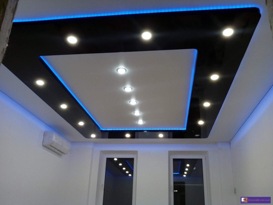 Фигурный потолок для спальни