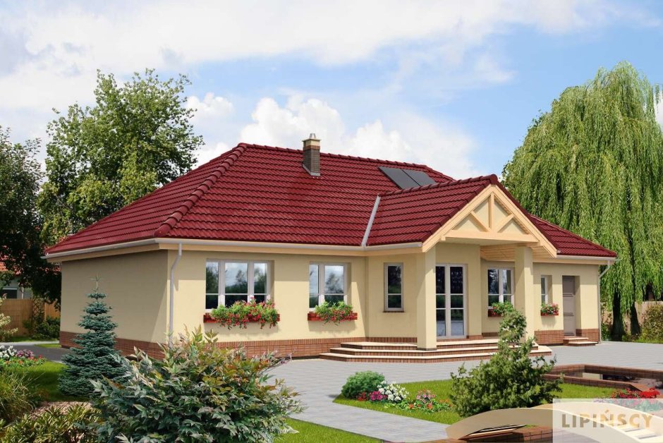 Красивые крыши одноэтажных домов