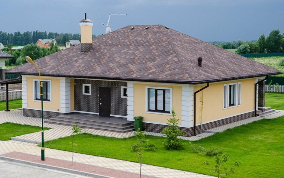 Проект z10 одноэтажный дом с террасой