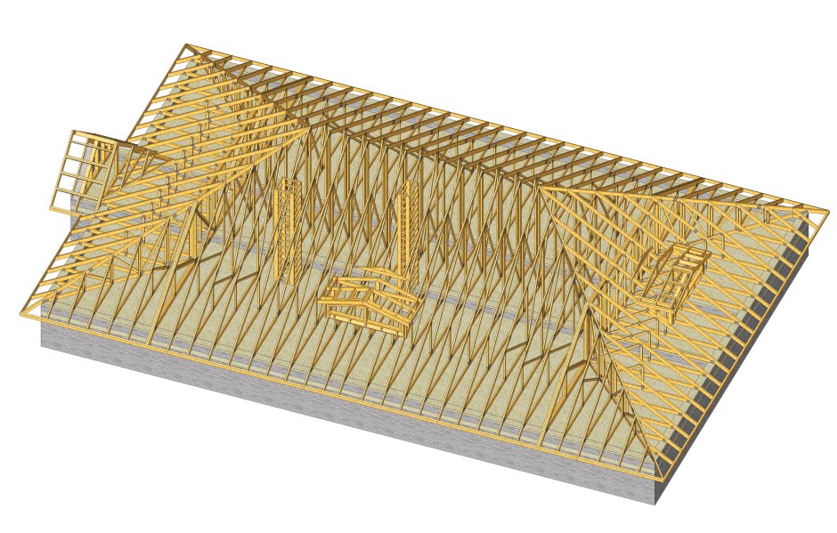 Проектирование вальмовой кровли