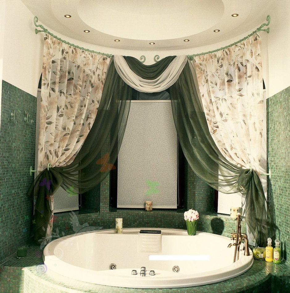 Элитные шторы для ванной