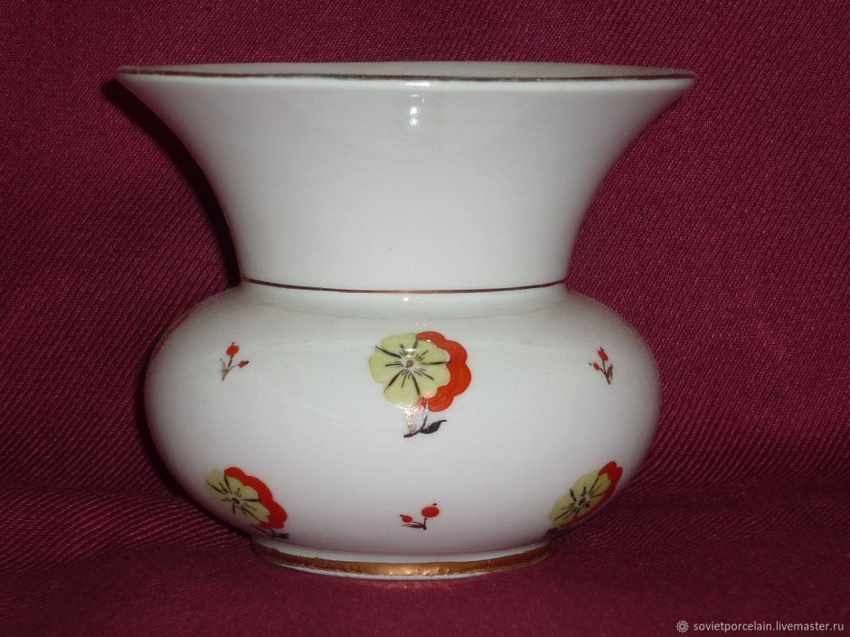Ваза лиможский фарфор кобальт