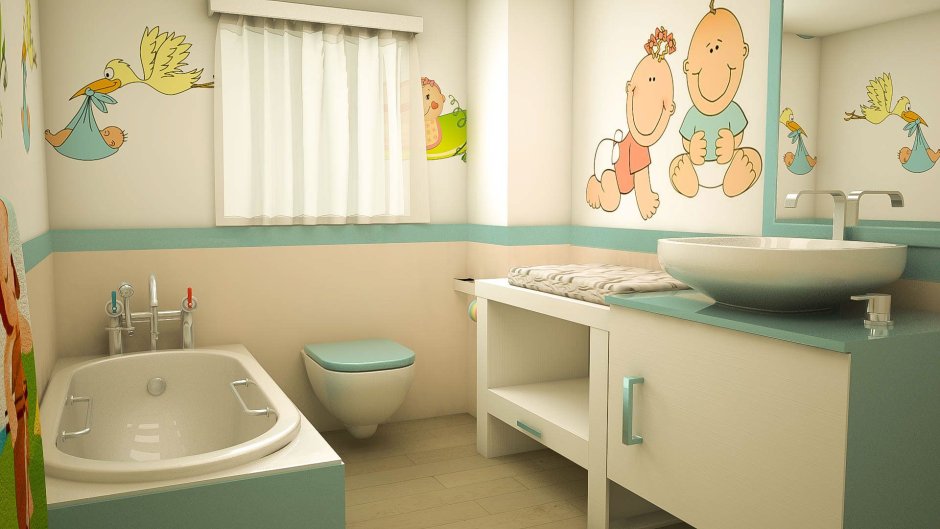 Детский туалет дизайн