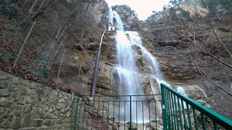Водопад Учан Су март 2021