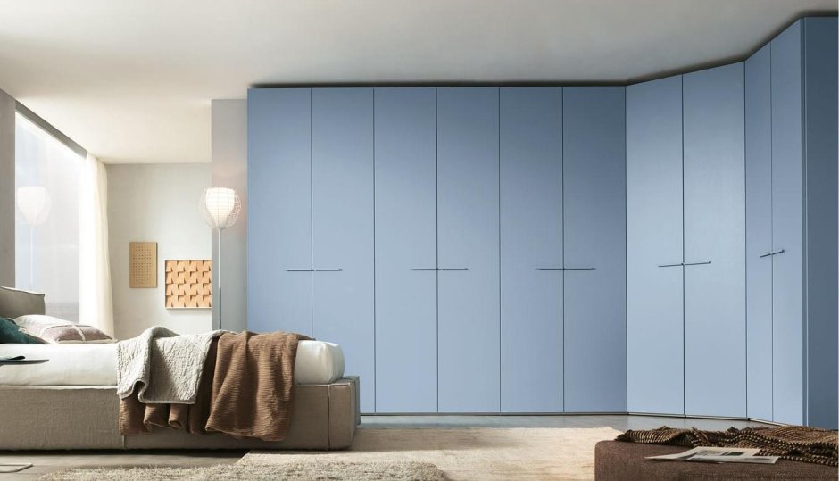 Серо голубой шкаф