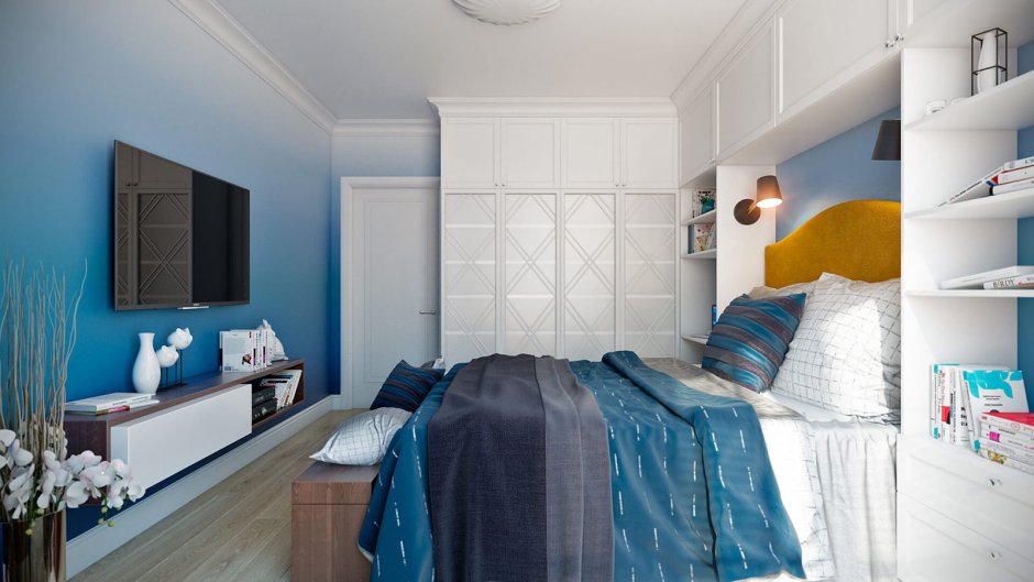 Спальня в скандинавском стиле