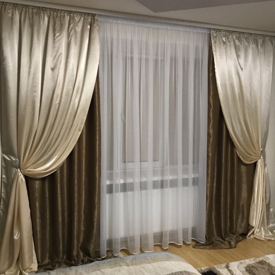 Атласные шторы