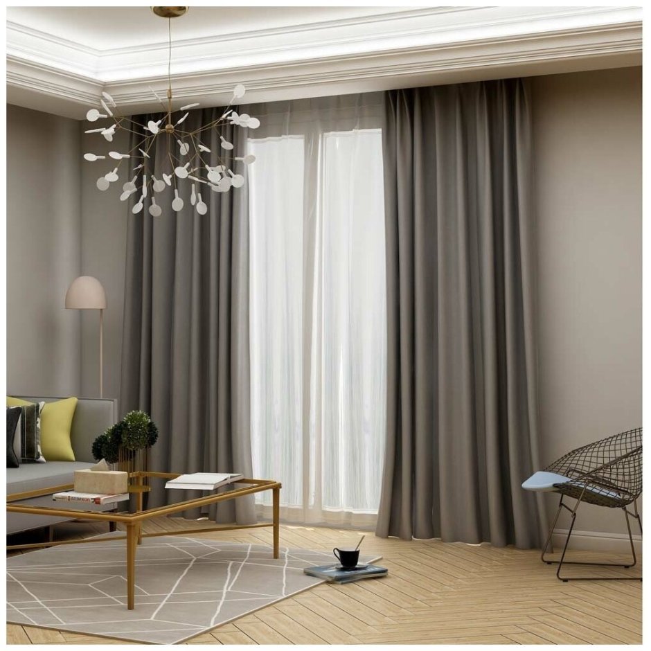 Тюль для зала фиолетовые