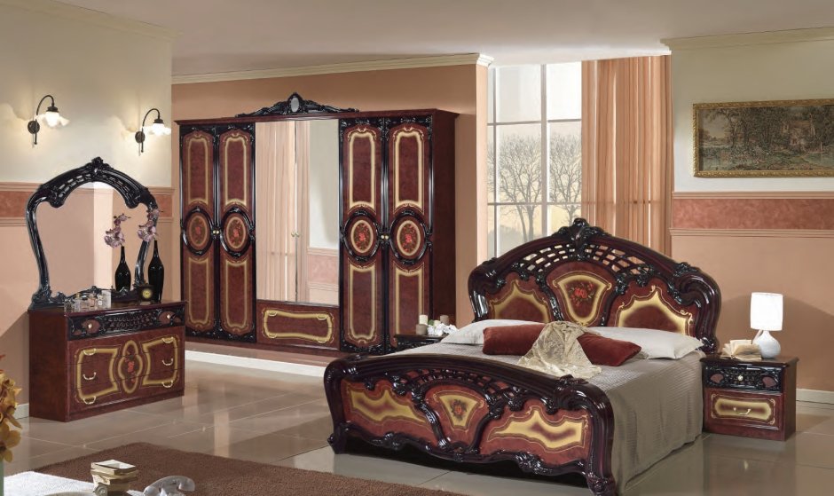 Спальня роза диа мебель могано