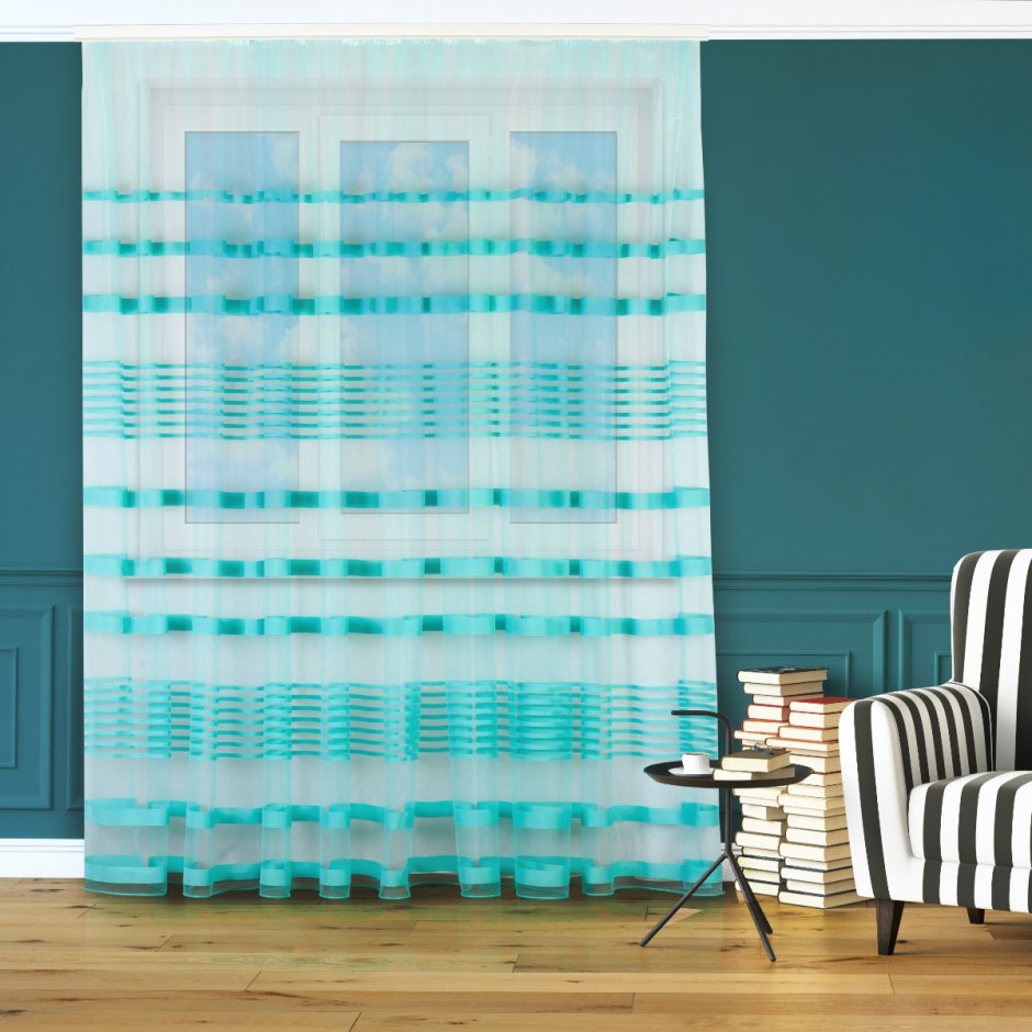 Шторы в горизонтальную полоску