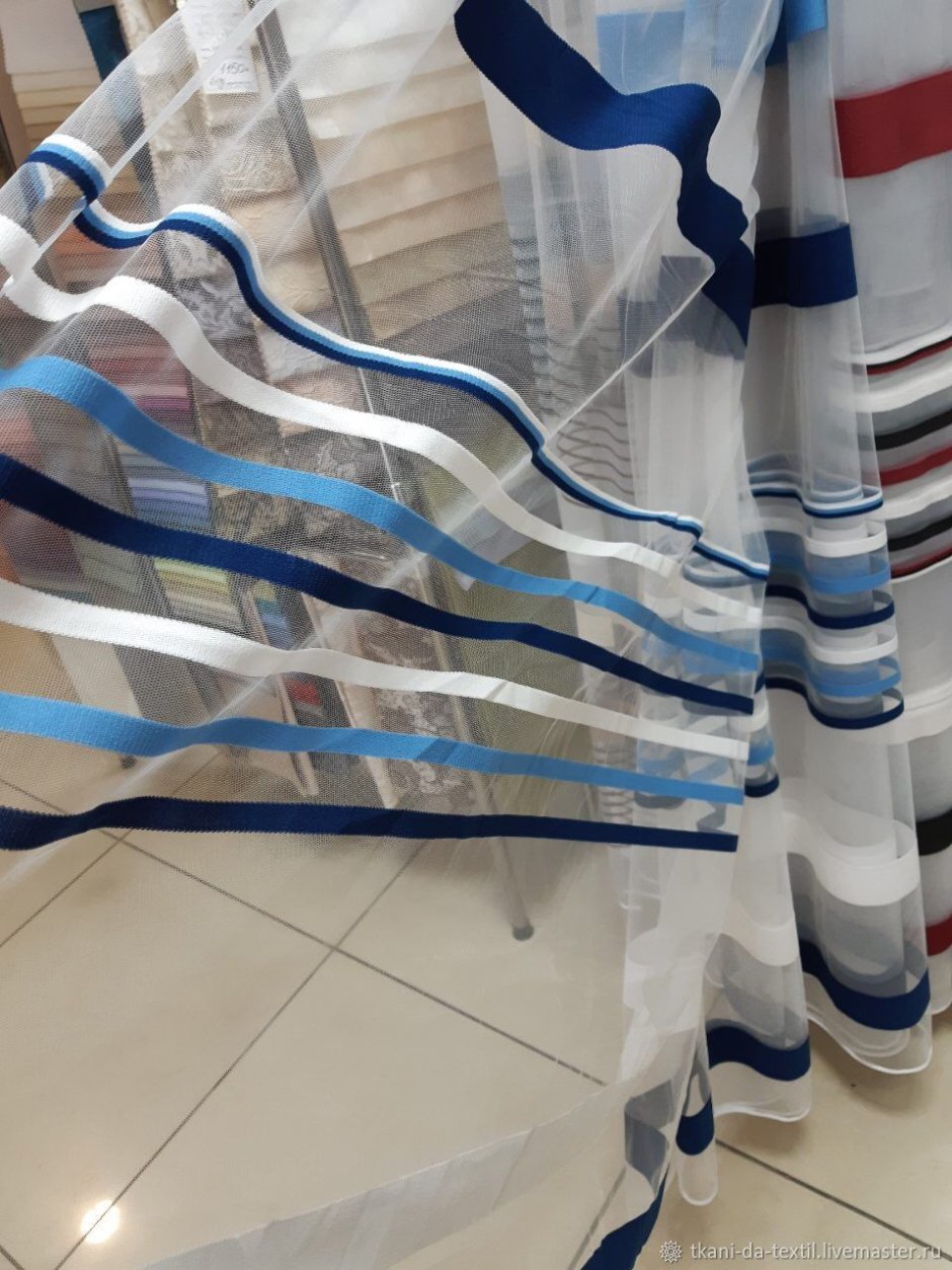 Полосатая тюль