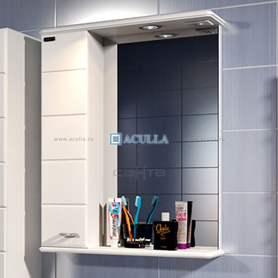 Зеркало-шкаф Санта Омега 60 l