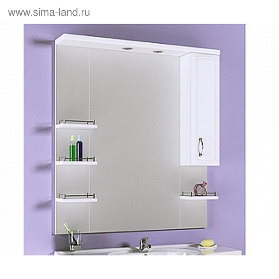 Зеркало с шкафчиком Аквелла