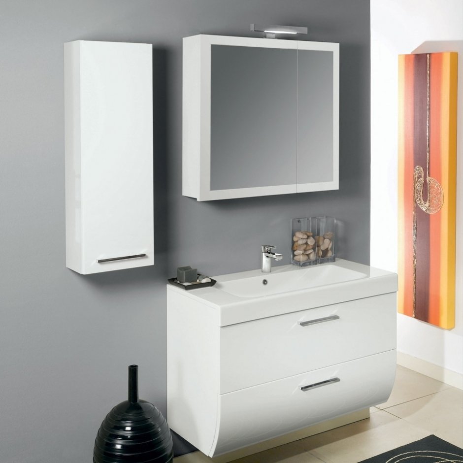 Шкафчики для ванной комнаты навесные с зеркалом