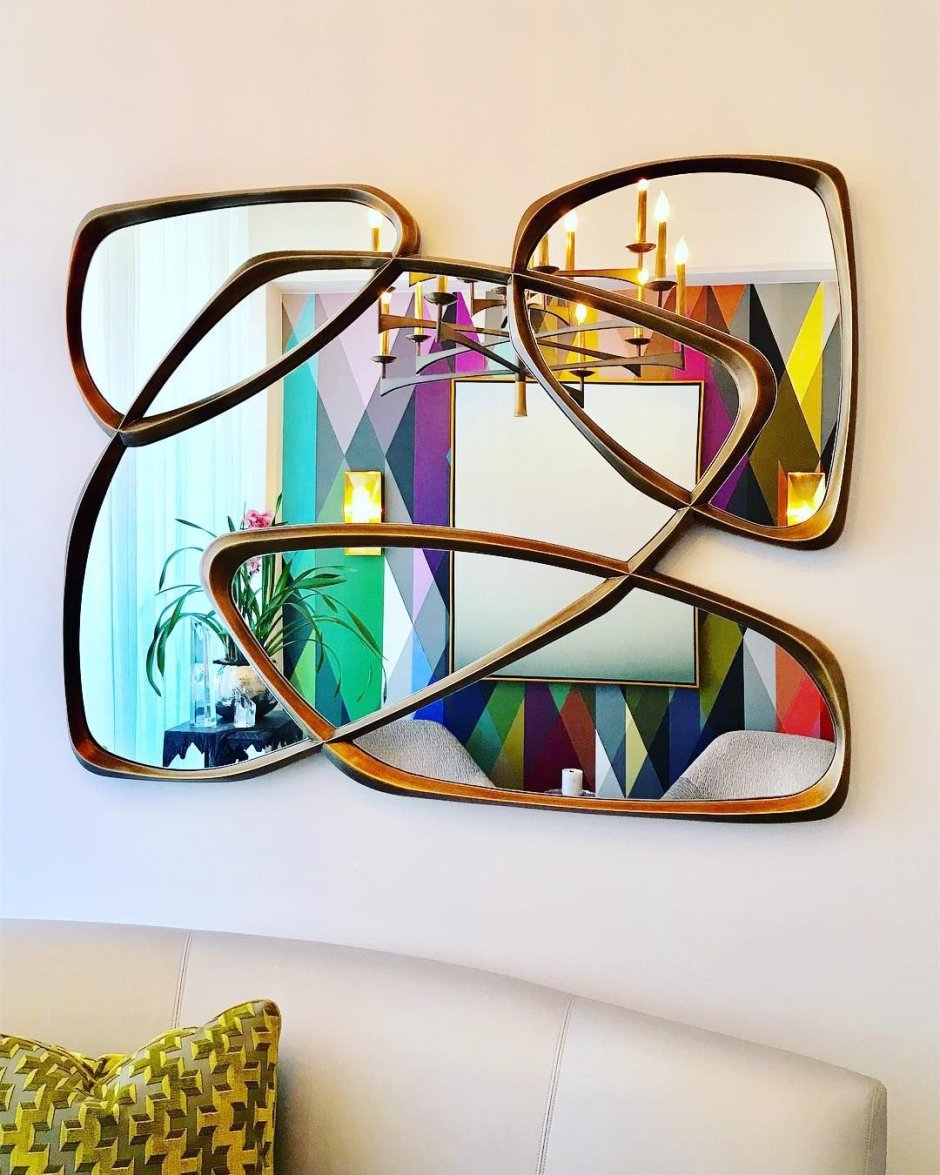 Декоративные зеркальные наклейки для интерьера