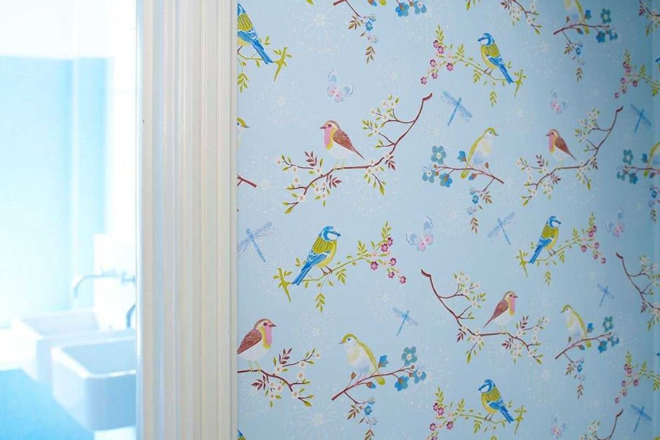 Обои с птичками для стен