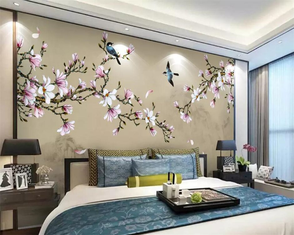 Фотообои на стену в спальню