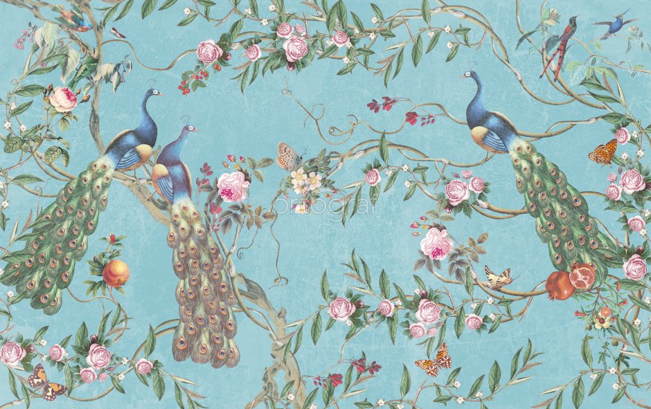 Шинуазри Павлины