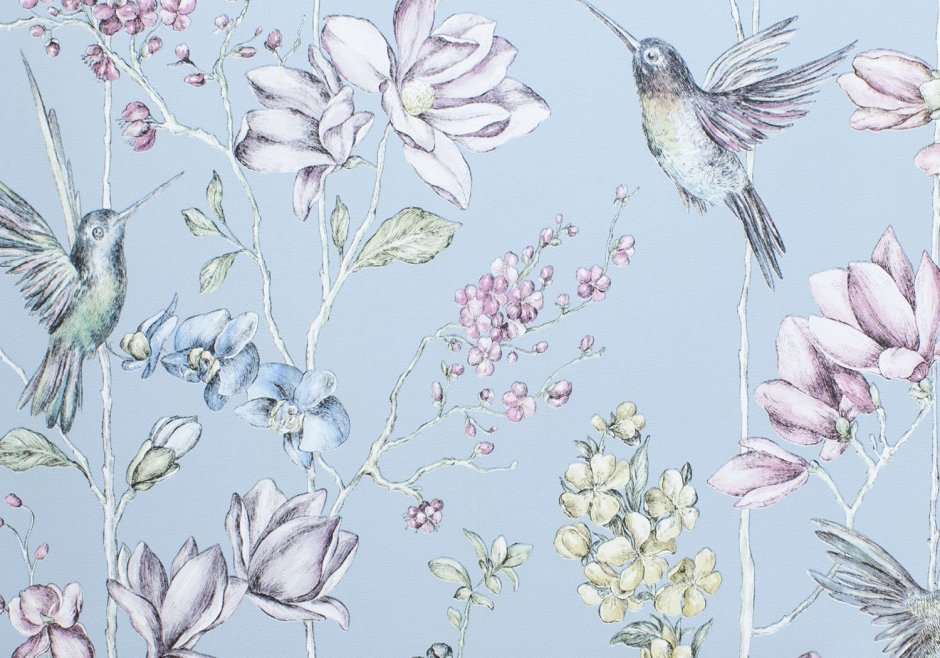 Обои с птичками для стен