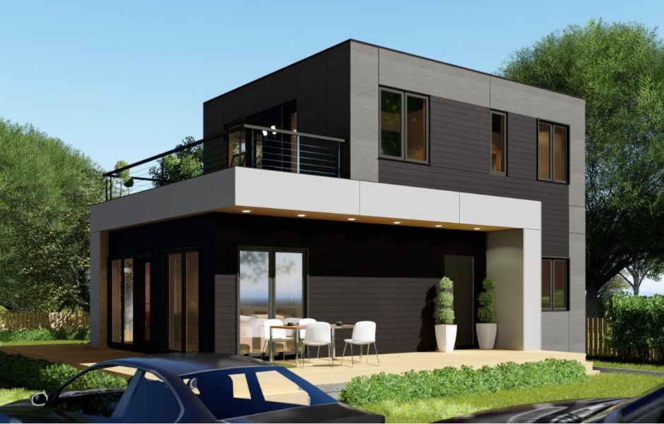 Z500 проекты двухэтажных домов с террасой