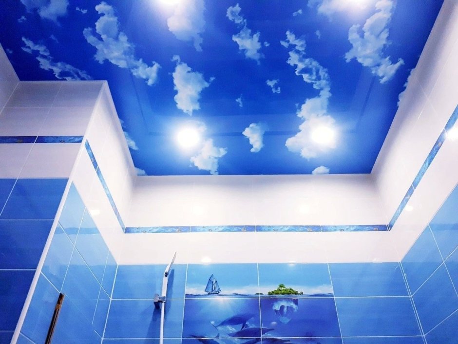 Навесной потолок ванная