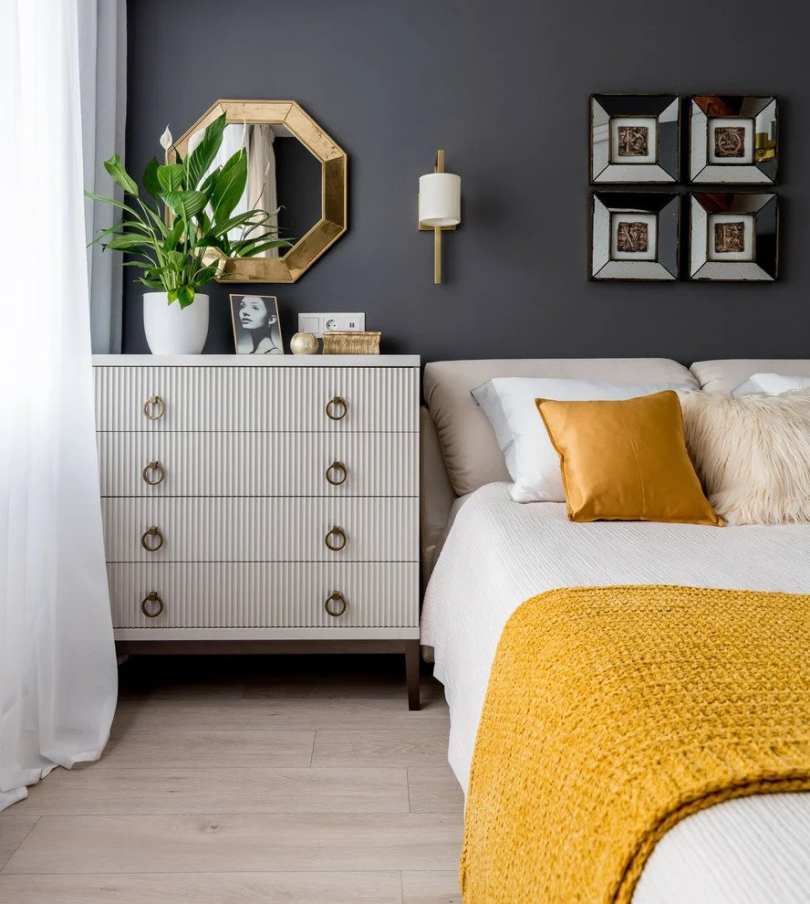 Спальня в желтом стиле