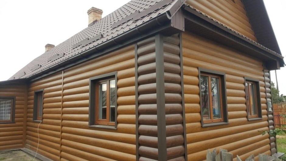 Отделка углов деревянного дома