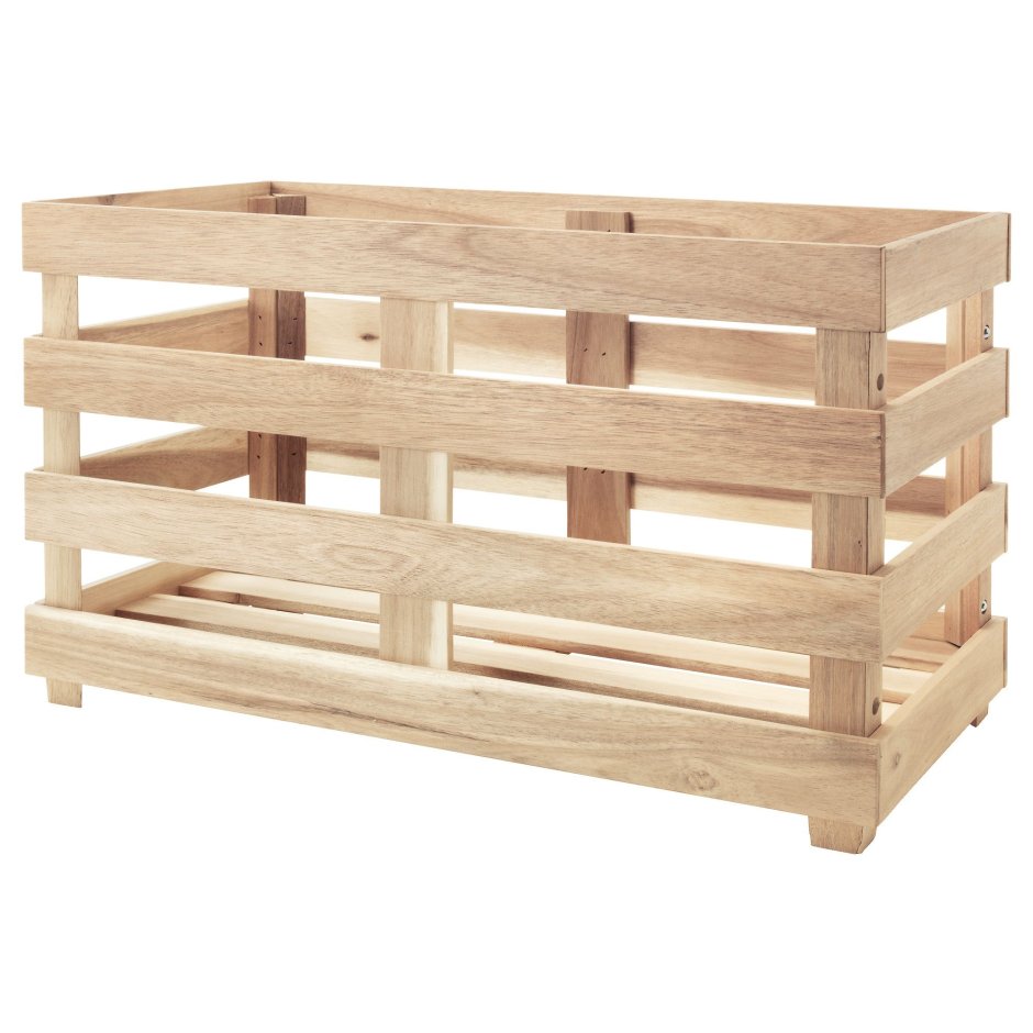 Икеа ящик для хранения деревянный