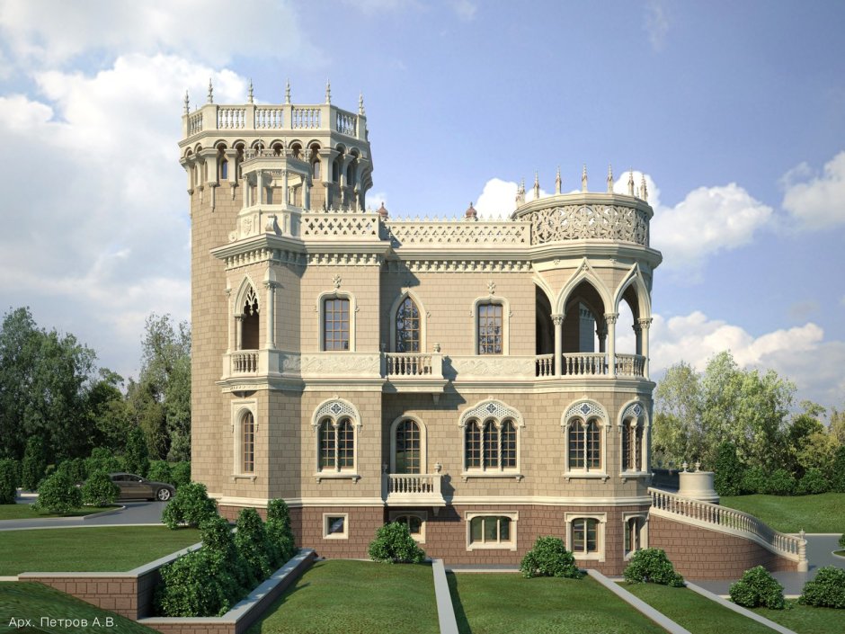 Дом Рыцарский замок компания Роскошные дома