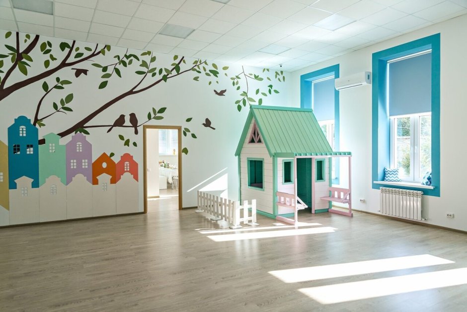 Интерьер детского сада в Швеции