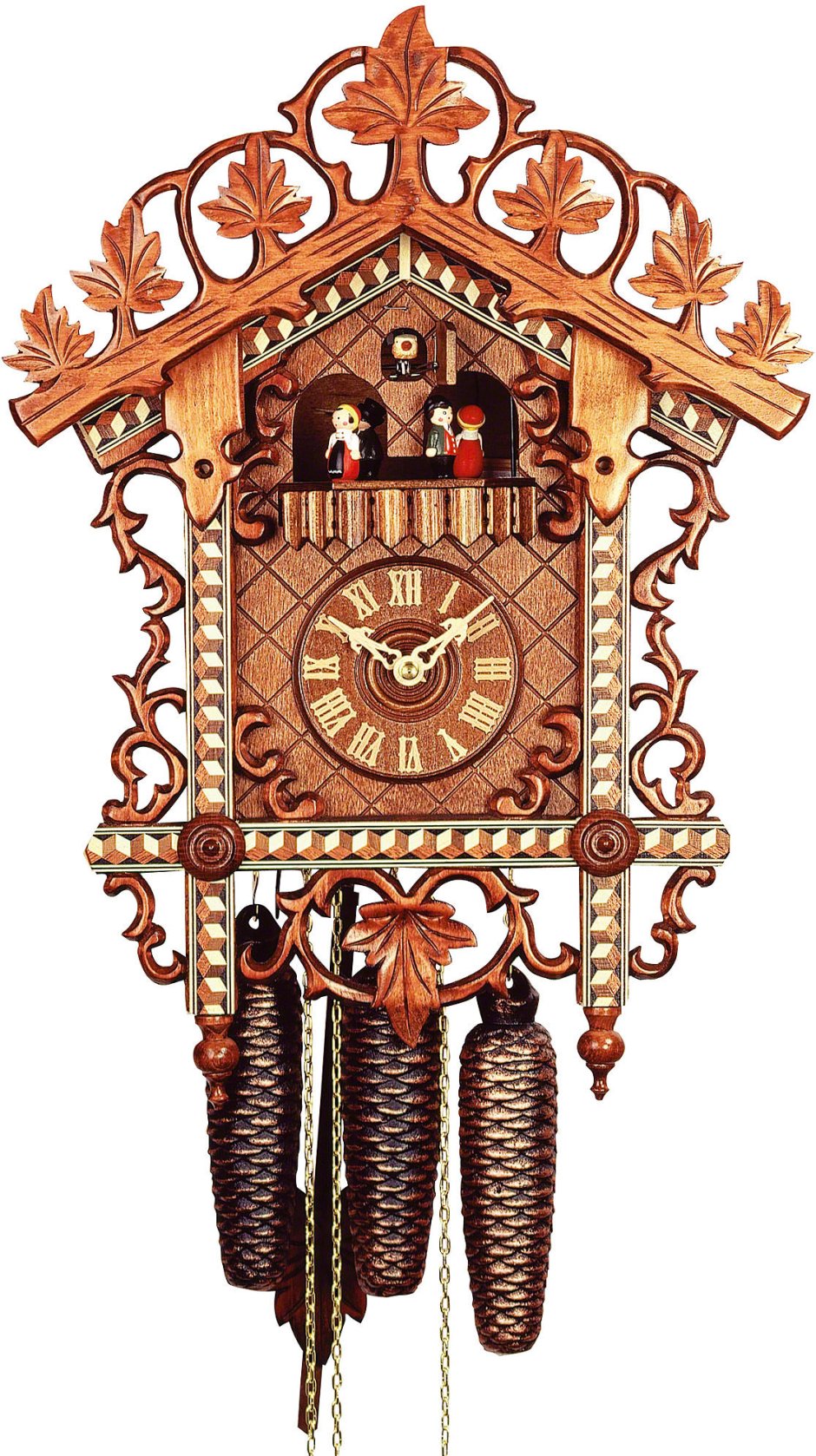 Часы с кукушкой механические Винтаж антиквариат деревянные