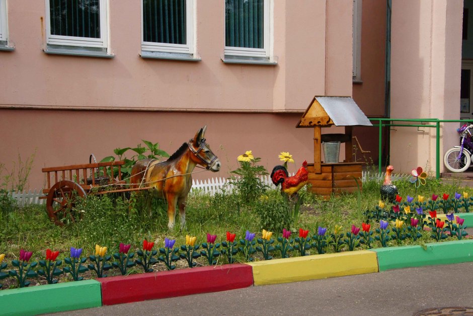 Озеленение территории детского сада