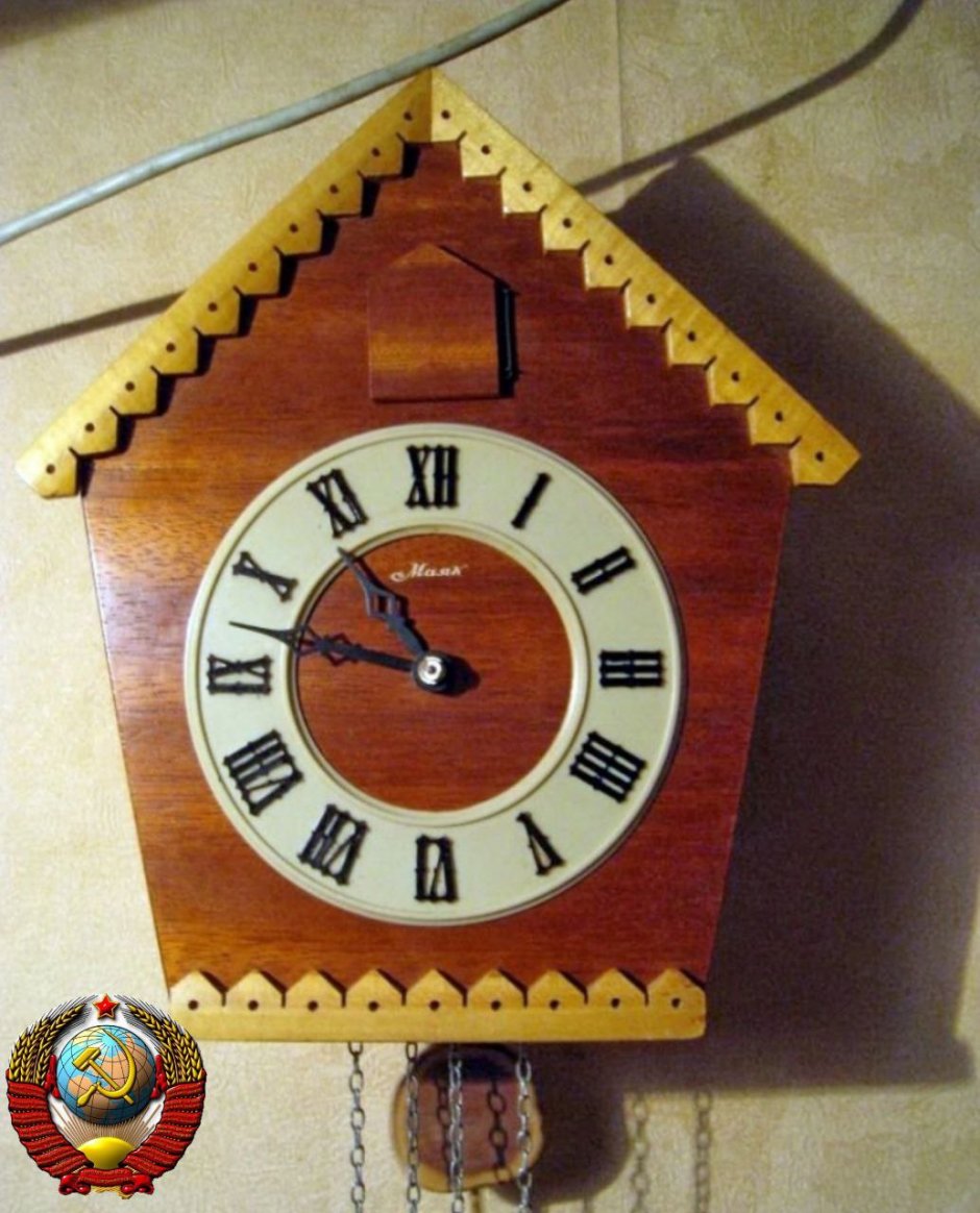 Часы с кукушкой Сердобского часового завода Маяк