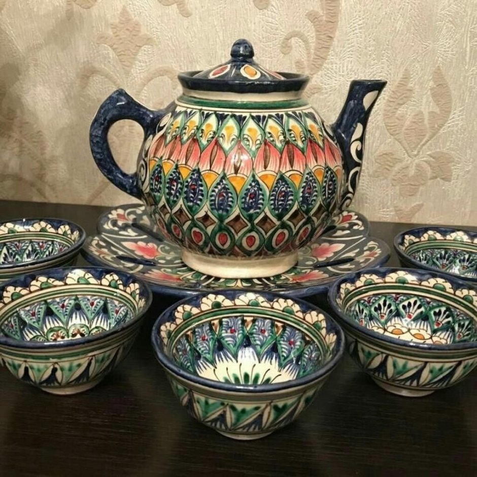Узбекская посуда Риштан Батуми