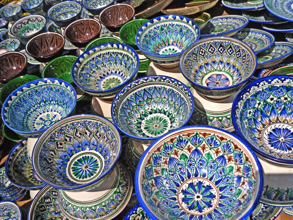 Узбекская керамика Риштан