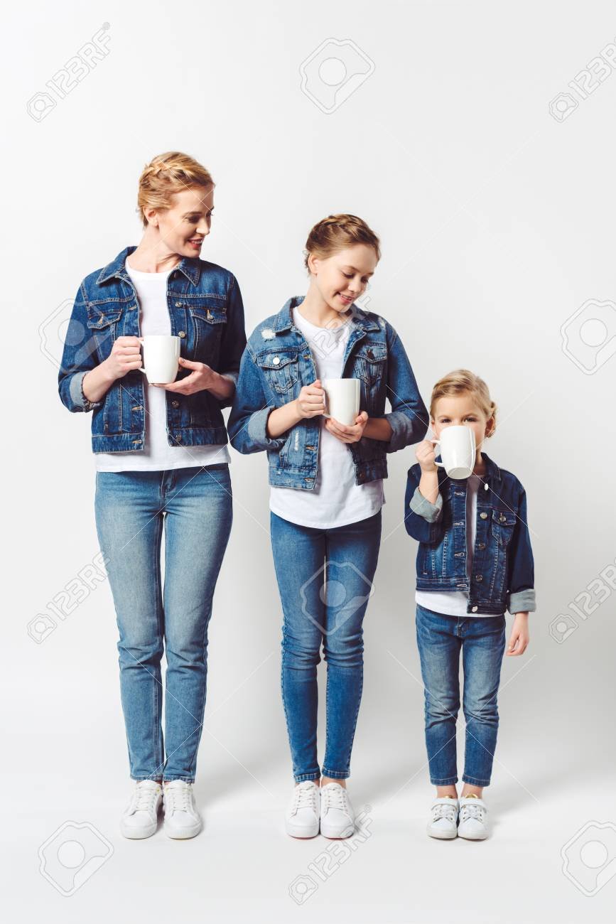 Фотосессия в джинсах с детьми