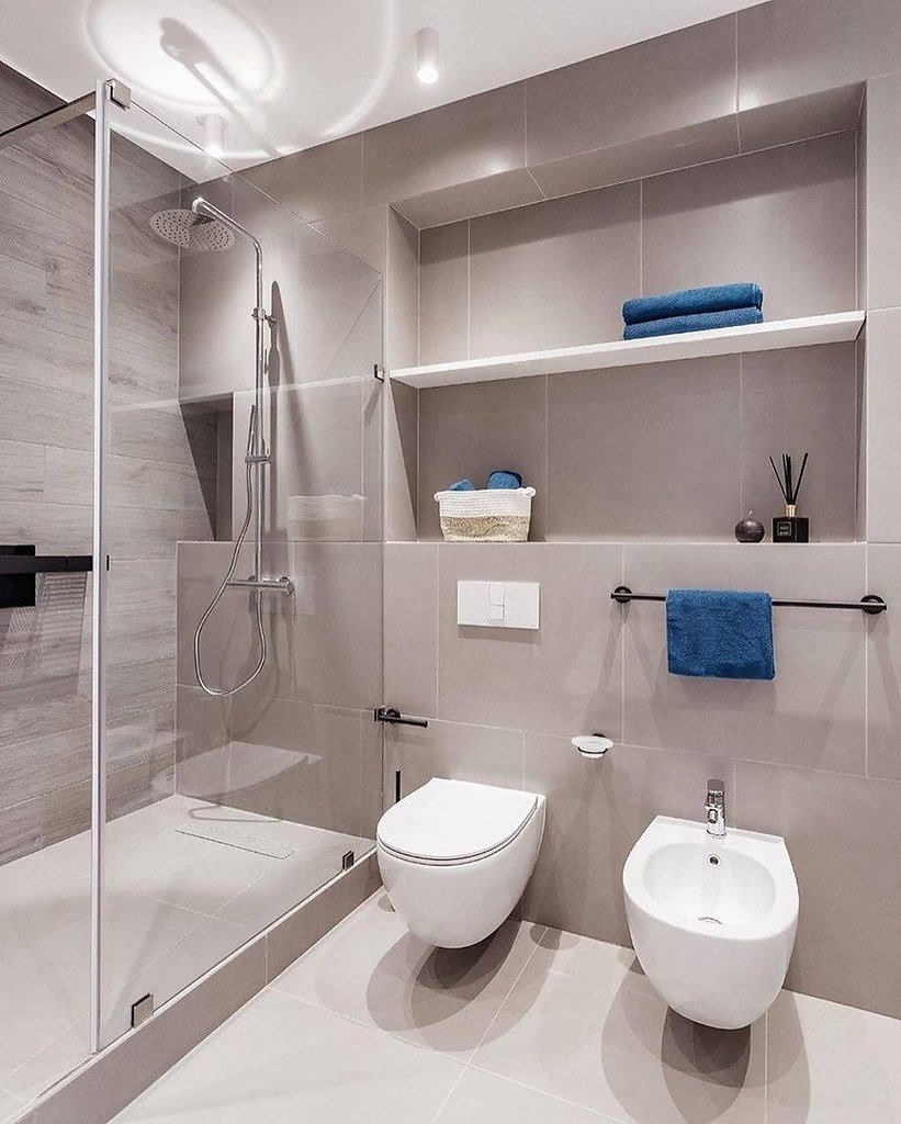 Ванная комната плитка дизайн в обычной квартире с туалетом