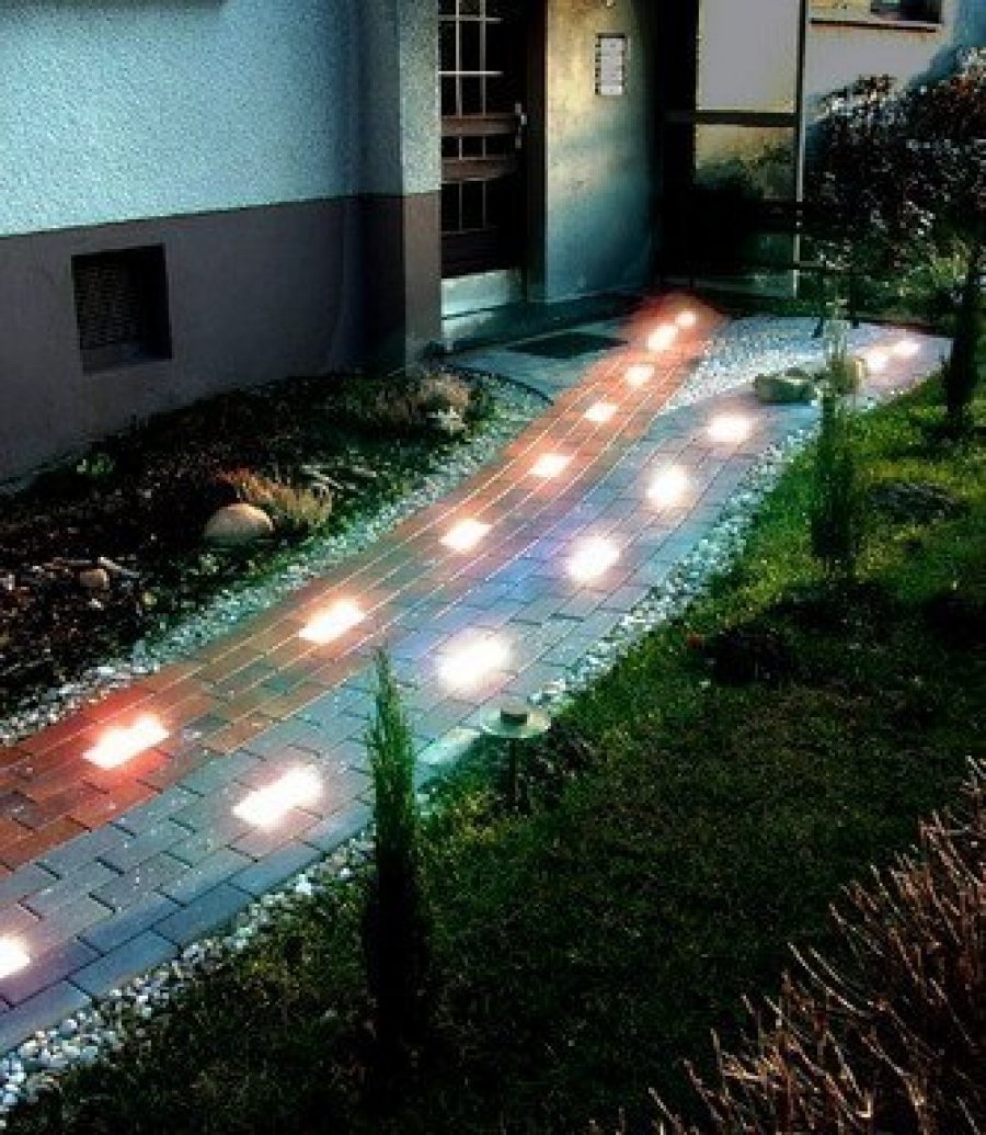Подсветка тротуара