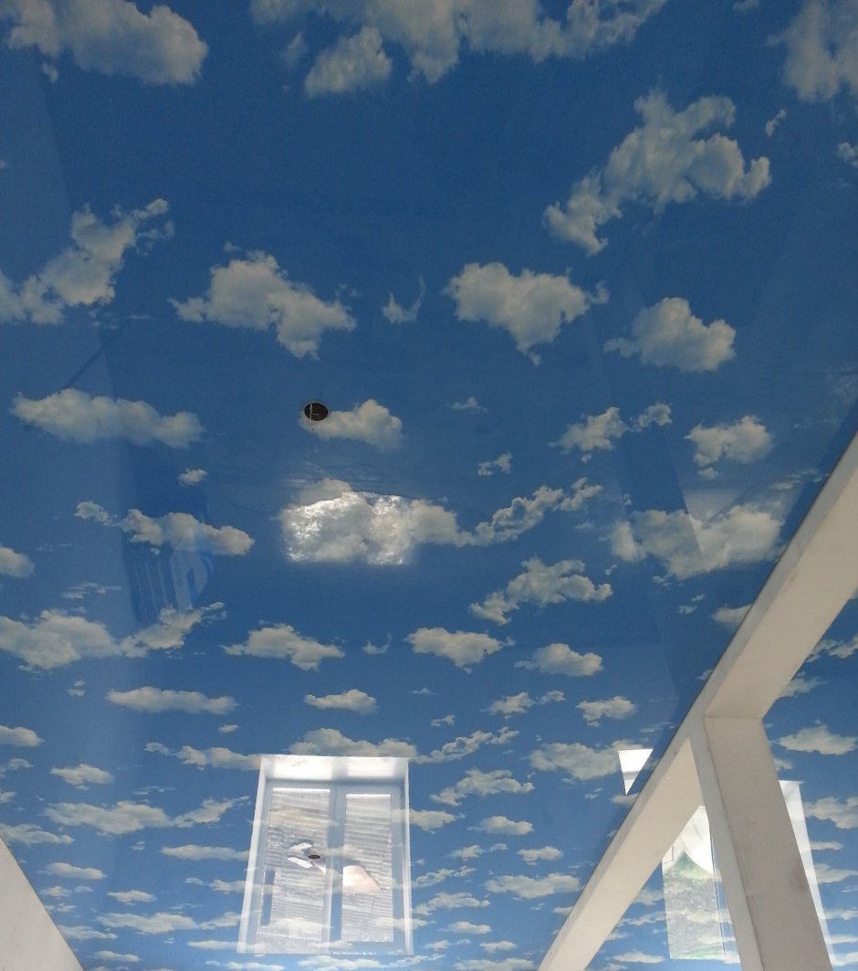 Небо на потолке из ваты