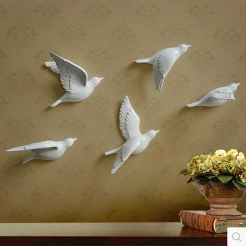 Объемные птицы на стену