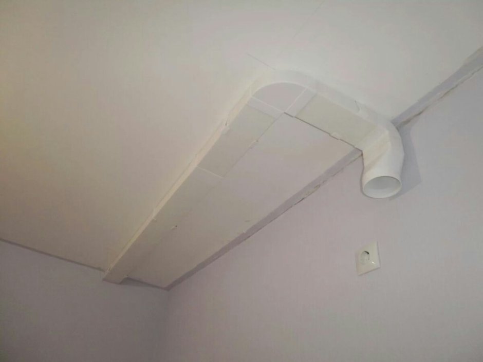 Воздуховод для вытяжки под натяжной потолок