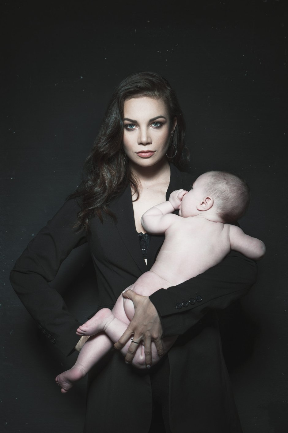Стильная фотосессия мама и малыш