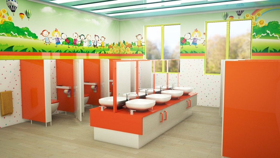 Туалетная в детском саду