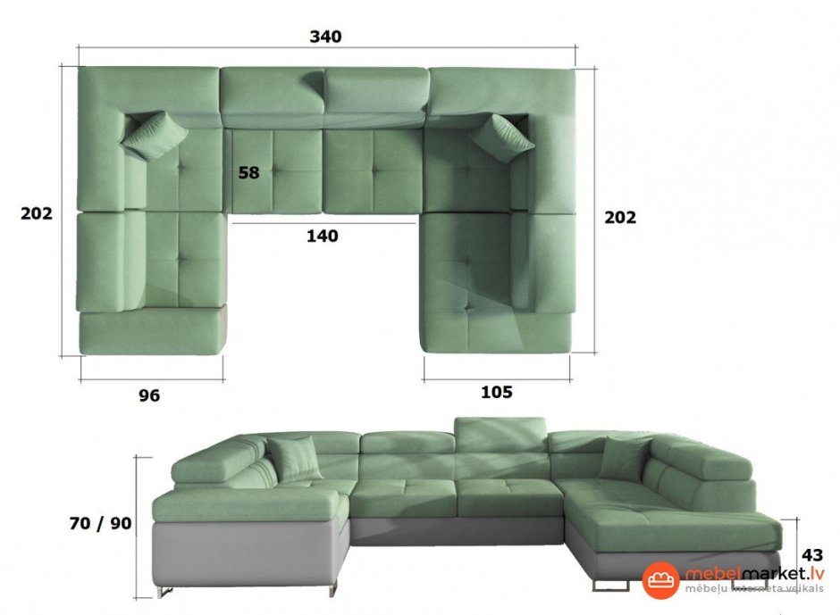 Corner Sofa угловой диван